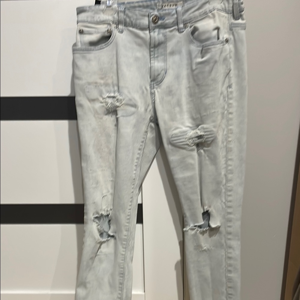 Distressed Light Wash Jeans